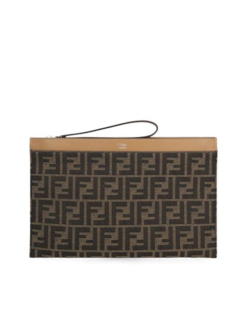 fendi pochette|fendi medium flat pouch.